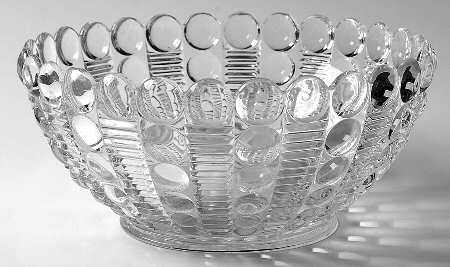 Mayflower Fruit Clear 9" Round Bowl