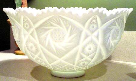 Whirling Star Milk Glass by Imperial Glass-Ohio