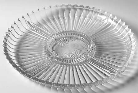 260 Clear 10" Round 5 Part Relish