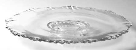 493 Clear Footed Cake Plate