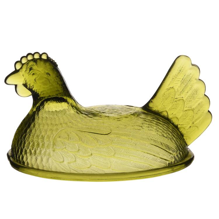 Indiana Animals & Figurines Lid for Olive Green Hen on Nest