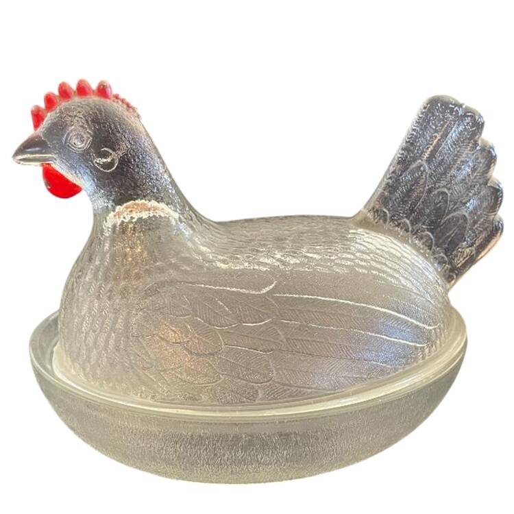 Indiana Animals & Figurines Clear Hen on Nest