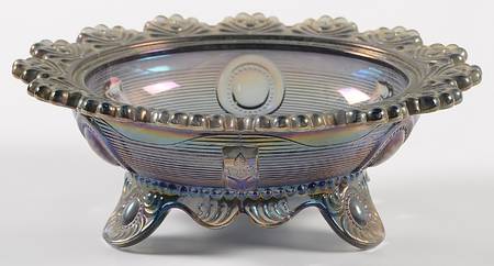 Dewey Smoke Carnival Round Butter Dish No Lid