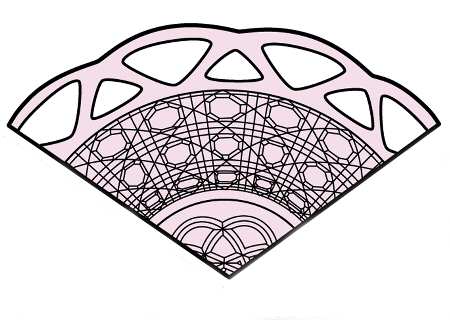 Laced Edge Pink (Sugar Cane) by Imperial Glass-Ohio