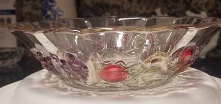 Garland Flashed Purple Grapes 8" Round Bowl