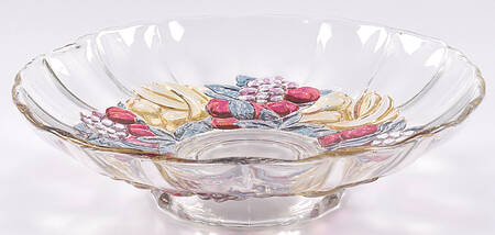 Garland Flashed Purple Grapes 12" Console Bowl