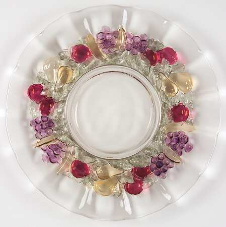 Garland Flashed Purple Grapes Dinner Plate