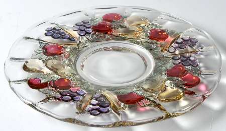 Garland Flashed Purple Grapes 7" Salad Plate
