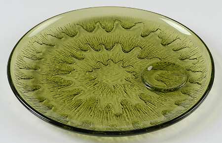 625 Green Snack Plate No Cup