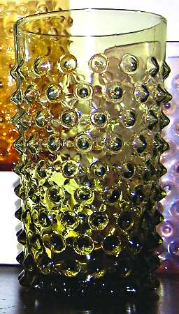 Pointed Hobnail Green (Verde) by Imperial Glass-Ohio