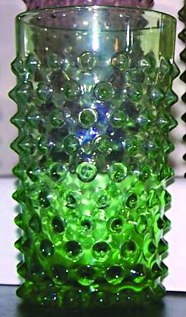 Pointed Hobnail Emerald Green by Imperial Glass-Ohio