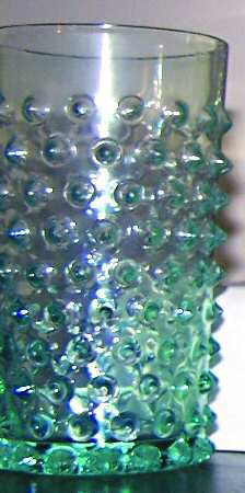 Pointed Hobnail Aqua by Imperial Glass-Ohio