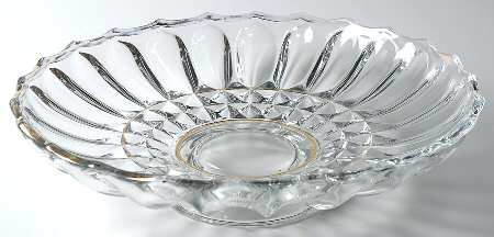 Lotus Blossom Gold Trim by Indiana Glass