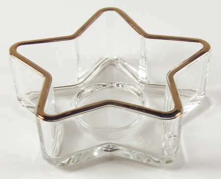 Holiday Gold Star Shape Bowl