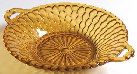 Honeycomb Amber by Indiana Glass