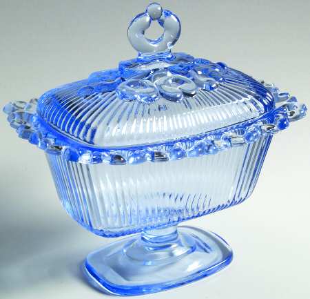 Lace Edge Horizon Blue by Indiana Glass