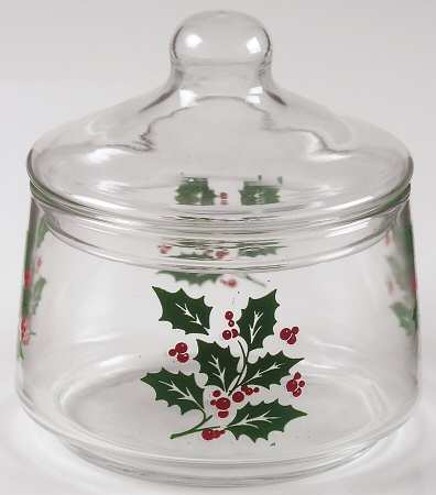 Holly Candy Jar & Lid
