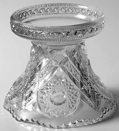 Hobstar Flower Clear by Imperial Glass-Ohio