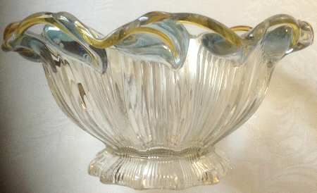 1009 Blue and Yellow by Indiana Glass