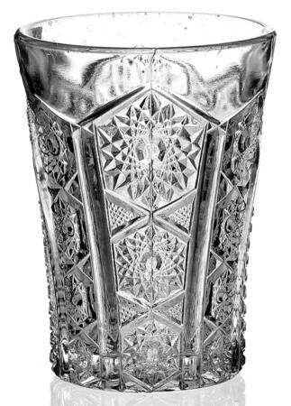 Paneled Daisy and Finecut Clear 9 Oz Flat Tumbler
