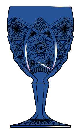 Daisy and Button Blue (Carnival) by Imperial Glass-Ohio