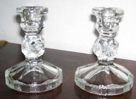 43790 Clear 5" Single Light Candlestick