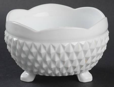 Diamond Point Milkglass Bon Bon