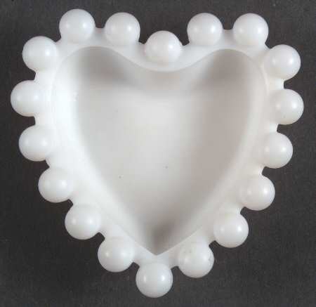 Candlewick Milk Glass (Frosted) Mint Heart