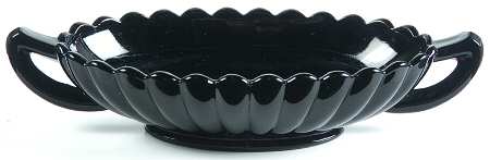Pillar Flute Black Pickle Dish