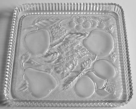 Fruits Clear Square Tray