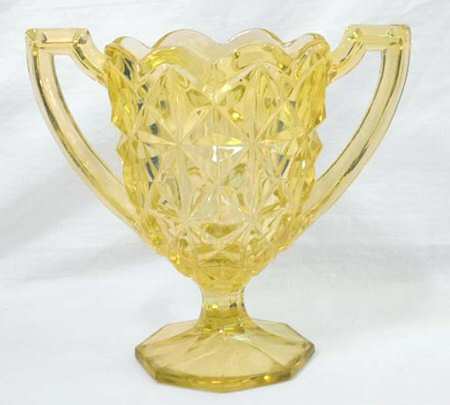 Monticello Yellow Mist 7" Handled Vase