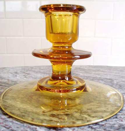 18A Amber Single Light Candlestick