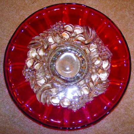 Garland Ruby Flashed (Panels) Torte Plate