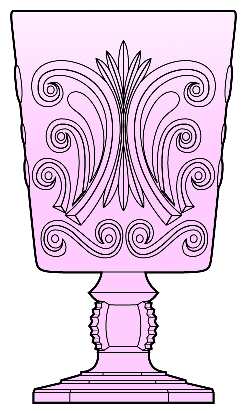 Scroll Pink by Imperial Glass-Ohio