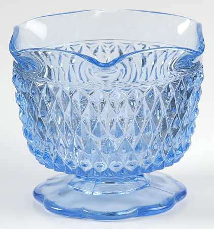 Diamond Point Ice Blue Mayonnaise Bowl, Bowl Only