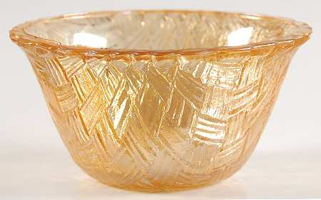 Weavetex Iridescent Gold Small Dessert Bowl