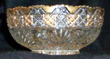 Horsemint (Gold Trim) Small Fruit Dessert Bowl
