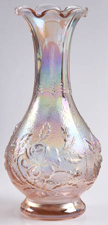 Open Rose Pink Carnival 6" Bud Vase
