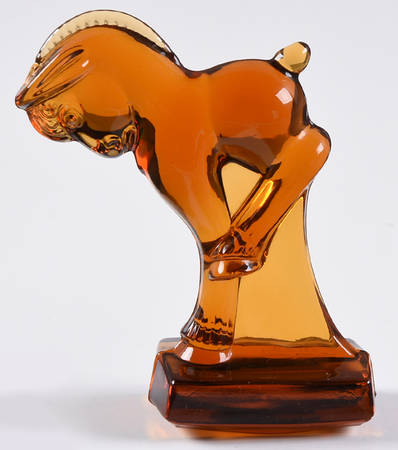 Heisey By Imperial Animals & Figurines Amber Kicking Colt