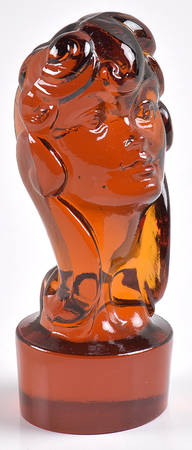 Heisey By Imperial Animals & Figurines Girl's Head Stopper