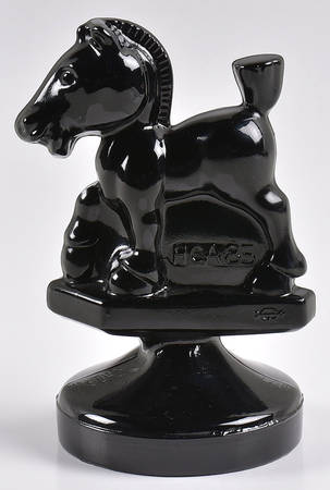 Heisey By Imperial Animals & Figurines Oscar (Plug Horse)-Black Opaque