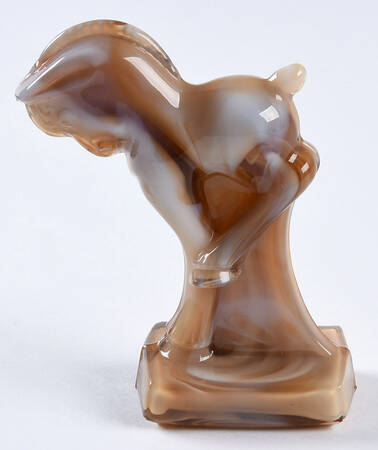 Heisey By Imperial Animals & Figurines Carmel Slag Kicking Colt