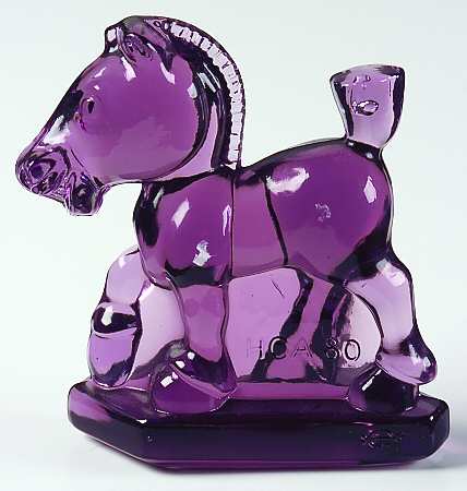Heisey By Imperial Animals & Figurines Oscar (Plug Horse)-Heather