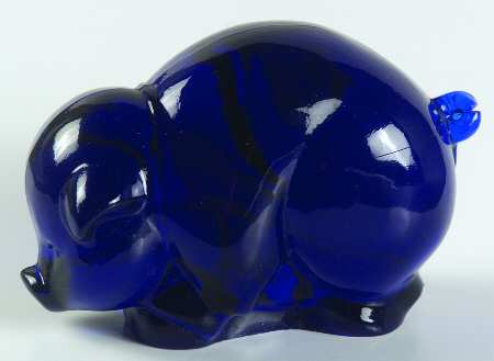 Heisey By Imperial Animals & Figurines Ultra Blue Sow (Mama)