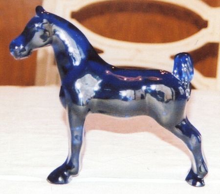 Heisey By Imperial Animals & Figurines Ultra Blue Show Horse