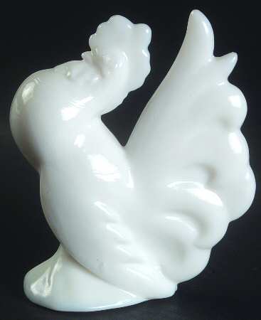 Heisey By Imperial Animals & Figurines Milk Glass Rooster