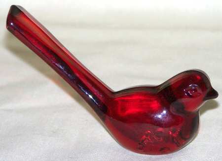 Heisey By Imperial Animals & Figurines Ruby Sparrow