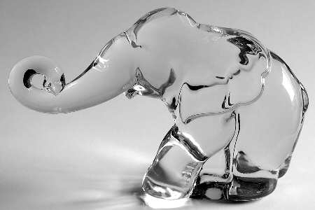 Heisey By Imperial Animals & Figurines Medium Clear Elephant