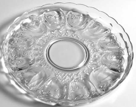 Spring Garden 11" 12 Egg, Round Egg & Relish Tray