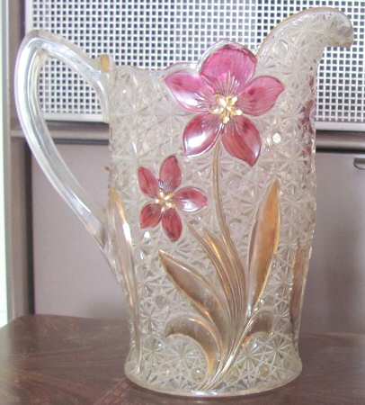 Daisy and Button Ruby Flash Gold 64 Oz Pitcher